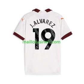 Maillot de Foot Manchester City Julian Alvarez 19 Extérieur 2023-24